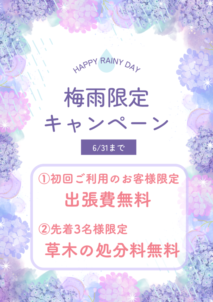 梅雨限定キャンペーン